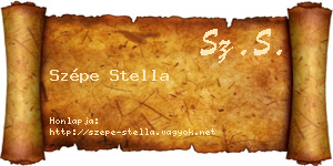 Szépe Stella névjegykártya